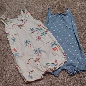 Carter's Floral Baby Romper Set